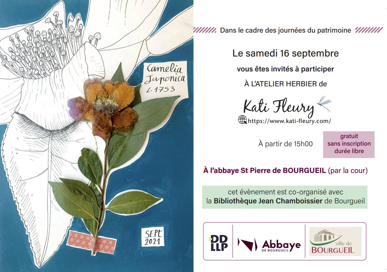 JEP 2023 : Exposition Chaumeton et Atelier Herbier à l’Abbaye