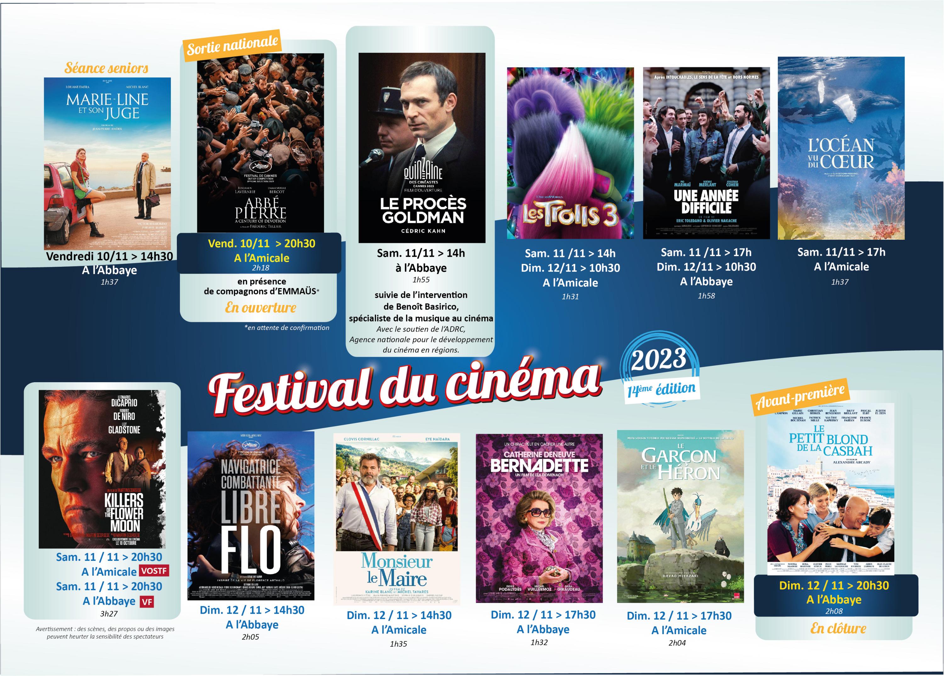 Festival du cinéma de Bourgueil édition 2023