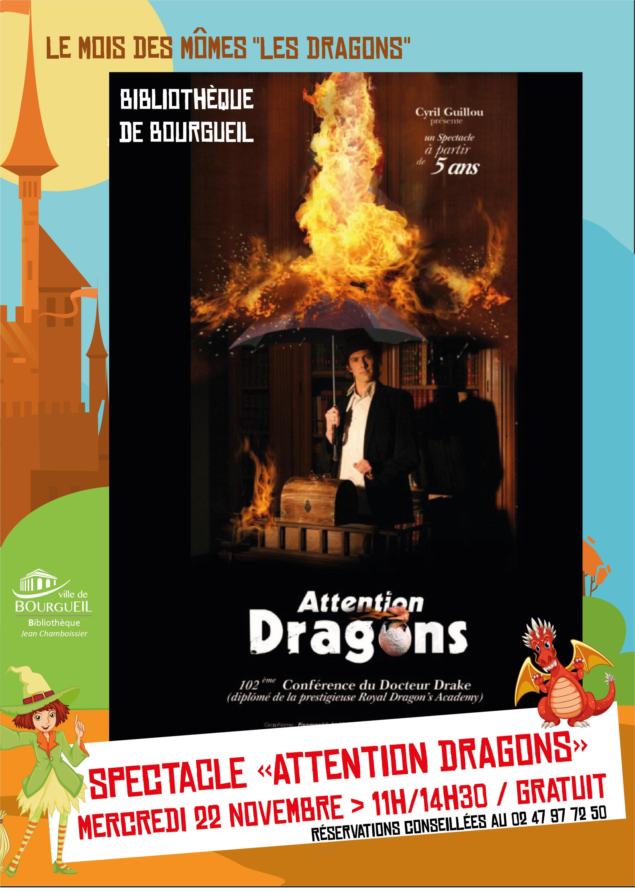Spectacle « Attention dragons » à la bibliothèque
