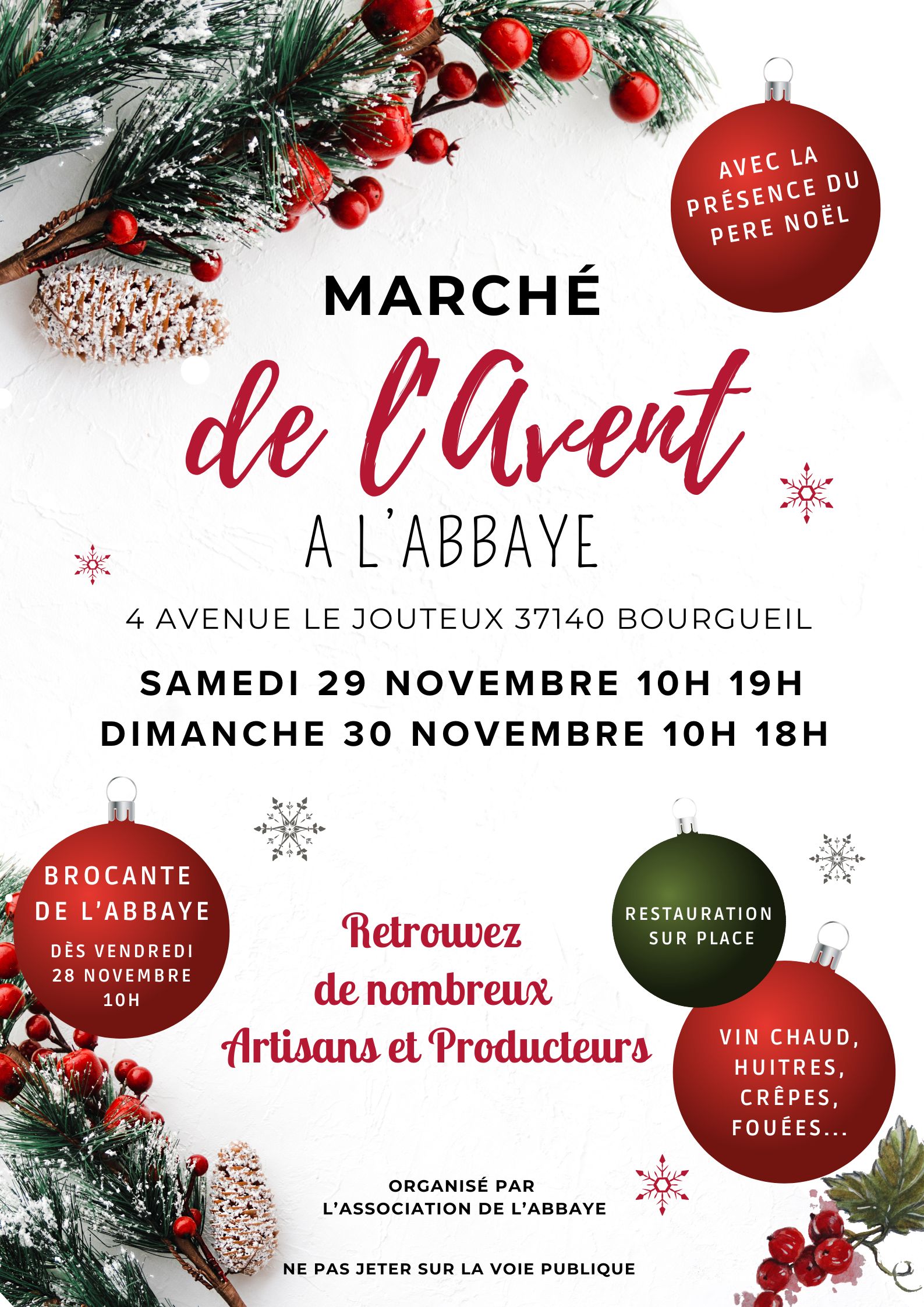 Marché de l’Avent à l’Abbaye