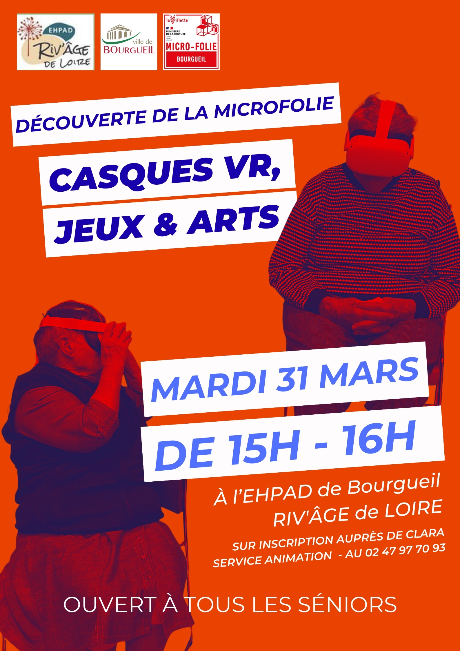 Découverte de la Microfolie à l’EHPAD