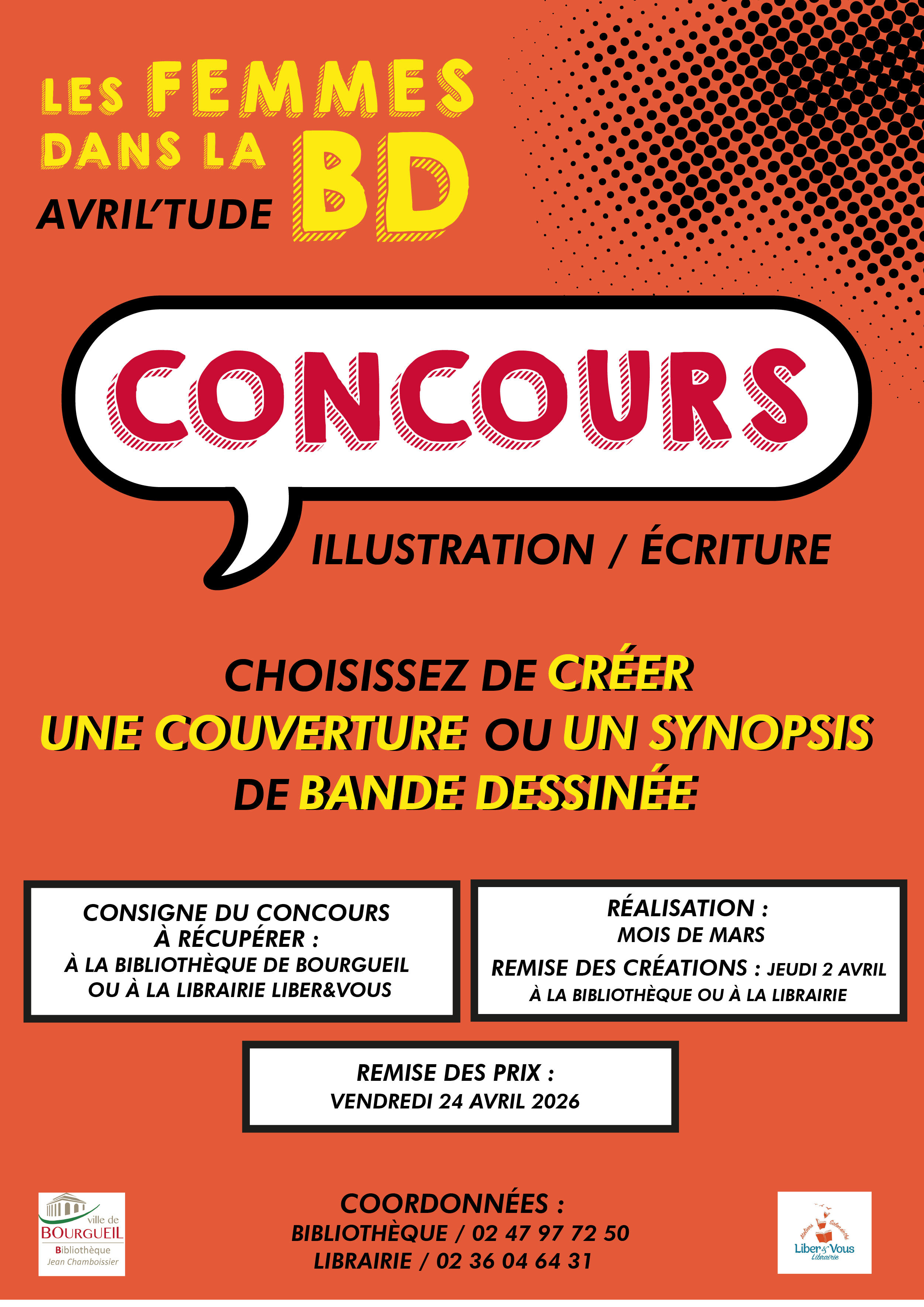 Concours d’Illustration et d’Écriture : “Les Femmes dans la BD” – Avril’Tude 2026